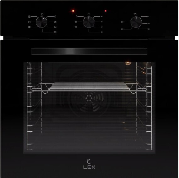 Встраиваемый электрический духовой шкаф Lex EDM 073 BBL черный