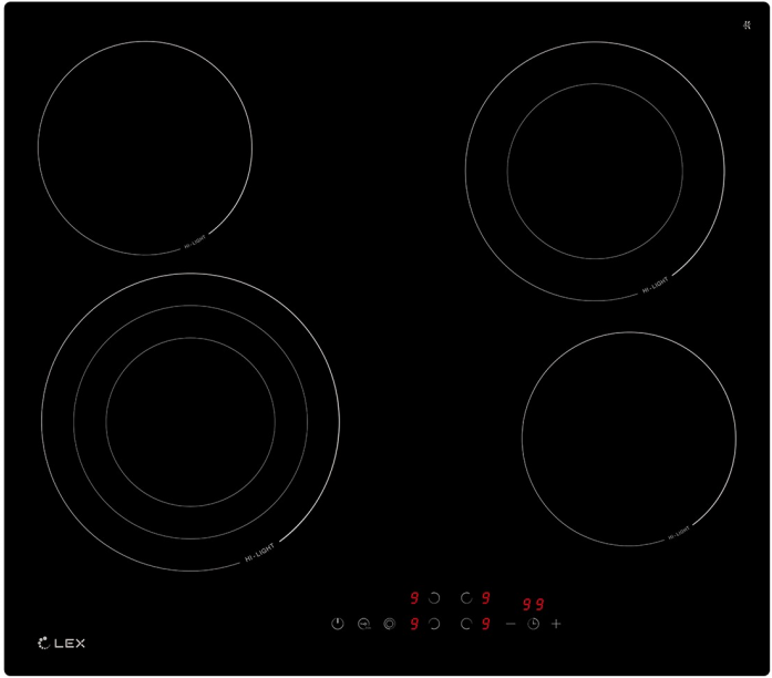 Электрическая варочная панель Lex EVH 6042 BL
